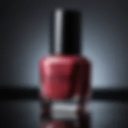 Vibrant shades of nail polish on display