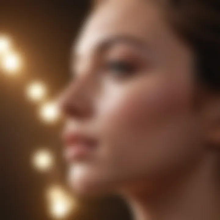 An array of natural skincare products designed for enhancing skin texture