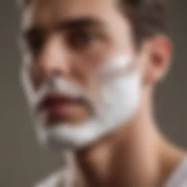 Detailed technique of applying shaving cream