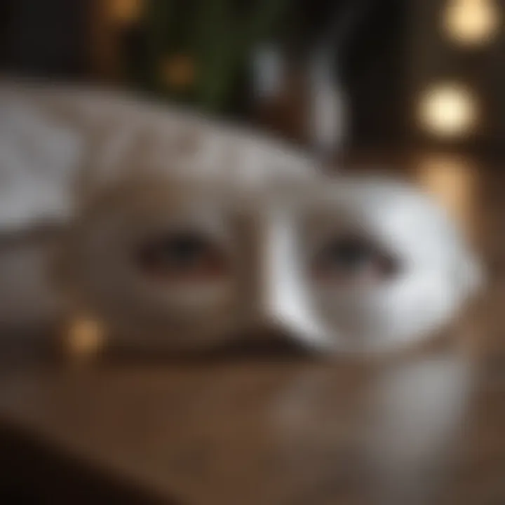 A soothing eye mask placed on a table