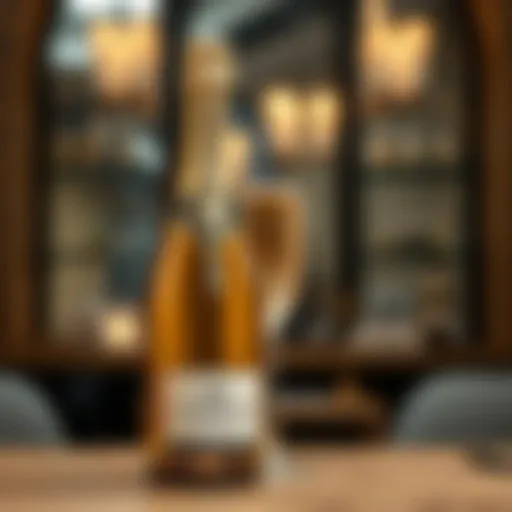 Elegant bottle of affordable champagne