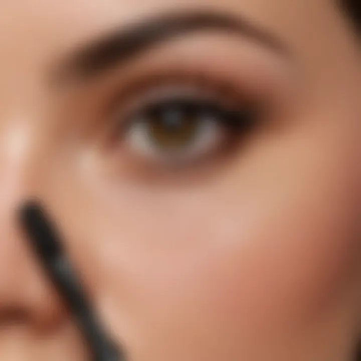 Detailed view of the mascara ingredients list highlighting key components