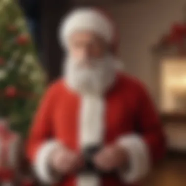 Iconic Christmas Movie Moment A festive scene from a famous Christmas movie highlighting key themes