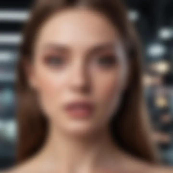 A conceptual image showcasing the technological influence on pornography consumption