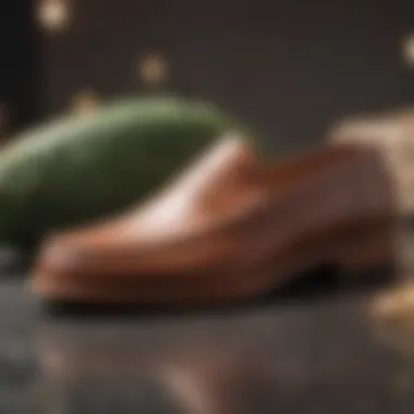 Sustainable loafers made from eco-friendly materials.