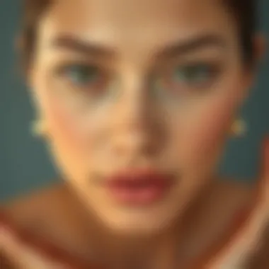 Close-up of smooth, perfected skin