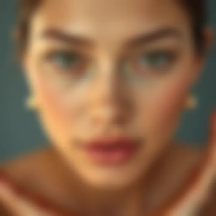 Close-up of smooth, perfected skin