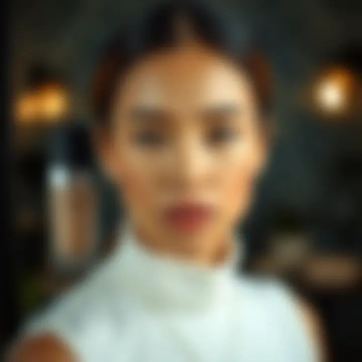 Different types of foundation displayed