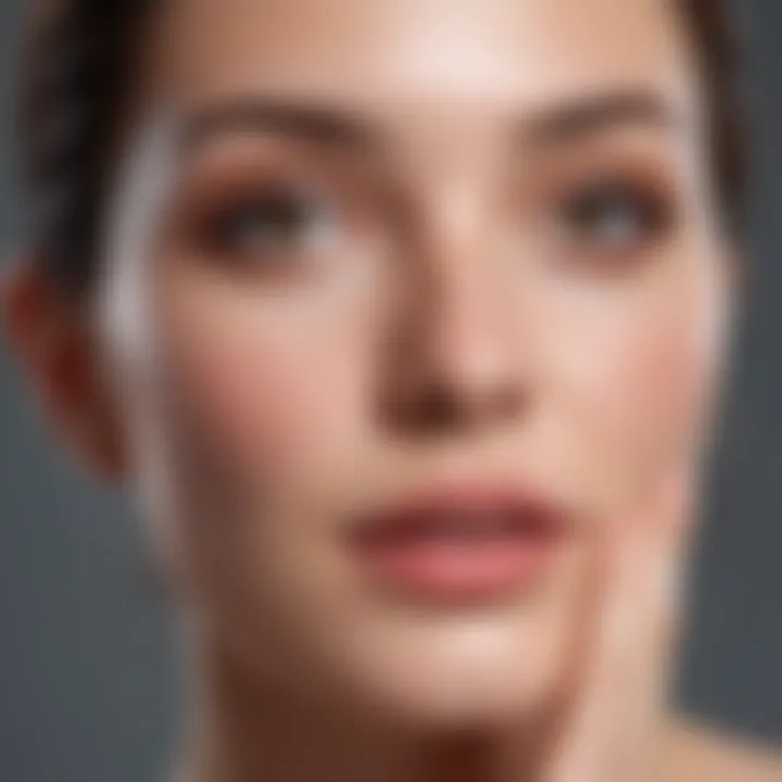 A skincare enthusiast applying gel moisturizer with focused attention