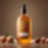 Close-up of Argan Magic Shampoo bottle showcasing its design.