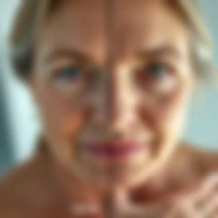 Transformations in Mature Skin Before and after results showcasing improvements in mature skin