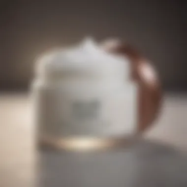 Moisturizer jar with natural ingredients
