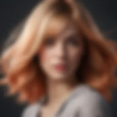 A beautifully lightened hair result showing vibrant color