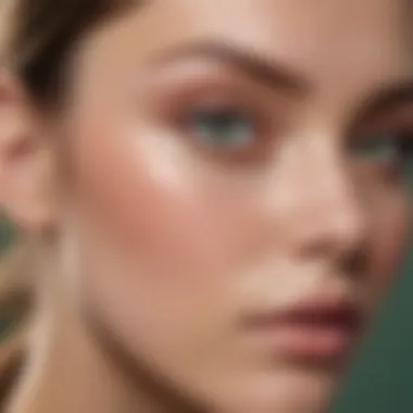 Soft pastel eyeshadow looks complementing green eyes