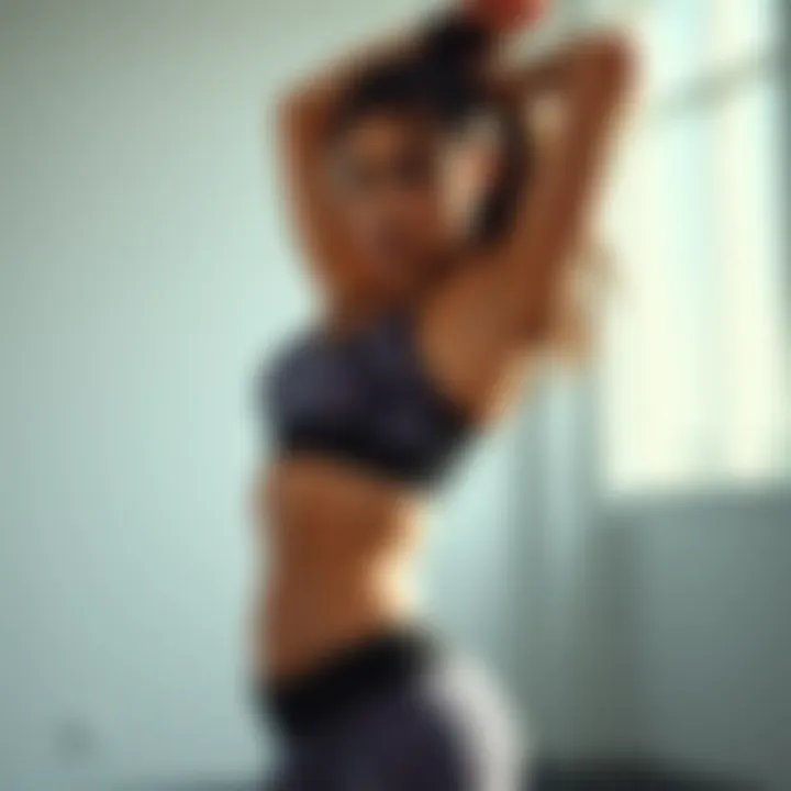 High-performance workout gear showcasing flexibility