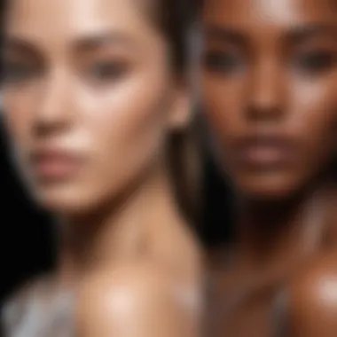 Shade Comparison on Various Skin Tones Comparison of shades on various skin tones