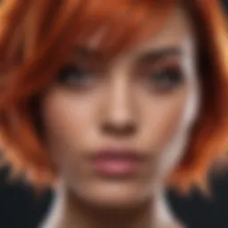 Vibrant hair colors suitable for dark skin tones