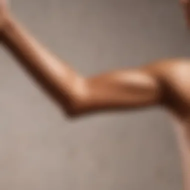 Bronzed Arm Highlighting Natural Tan A beautifully bronzed arm showcasing a natural tan