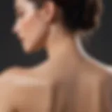 Aesthetic view of a back showcasing clear skin after treatment