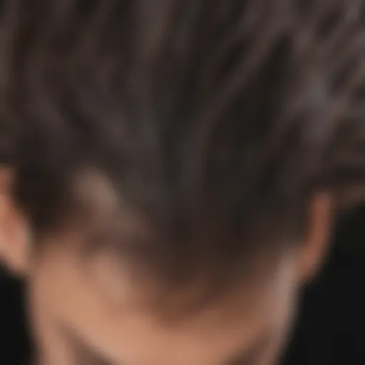 Illustration of hair strands showcasing breakage