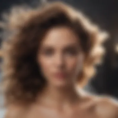 A person applying conditioner to enhance wave definition