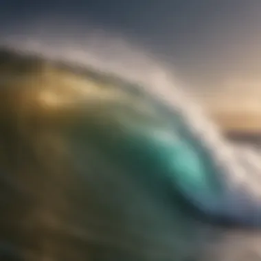 Vibrant Waves Close-up of vibrant waves showcasing shine