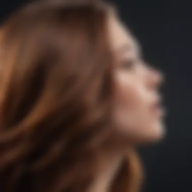Luxurious Hair Glistening with Shine Oil Luxurious hair glistening with shine oil