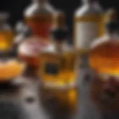 Vibrant Selection of Shine Oil Ingredients A vibrant selection of shine oil ingredients
