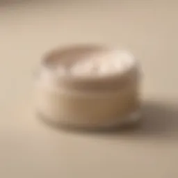 Luxurious cream texture on a smooth surface