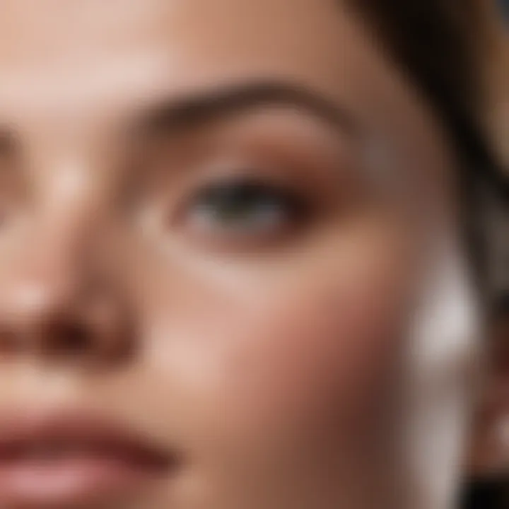 A close-up of a skincare product showcasing its texture.