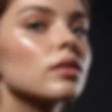 A cream texture demonstrating lightweight formulation