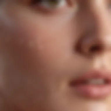 Sunscreen Texture for Acne-Prone Skin A close-up view of sunscreen texture with a focus on smoothness