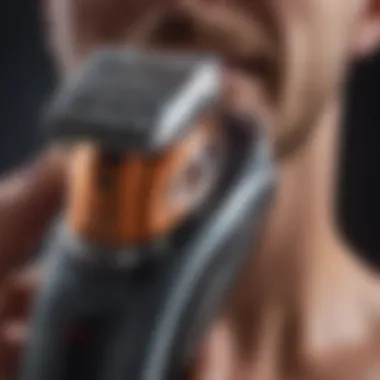 Close-up of a precision trimmer designed for delicate areas.