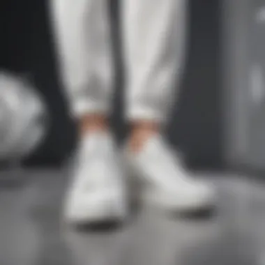 Versatile Styling with White Sneakers White sneakers paired with trendy clothing