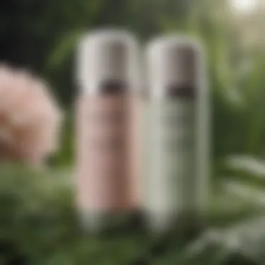 Texture of Biossance Deodorant Close-up of the Biossance deodorant texture against a natural backdrop
