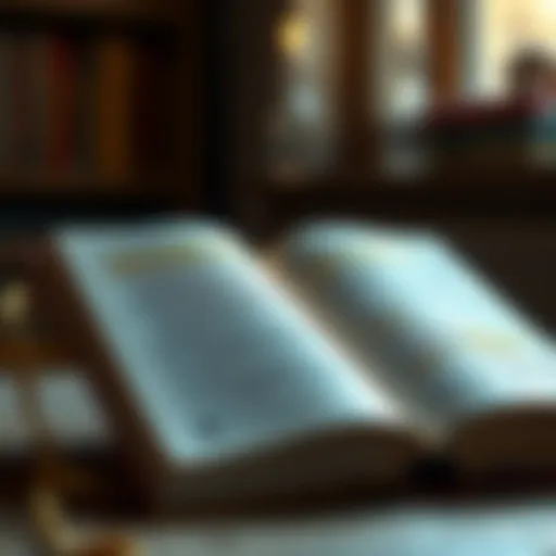 An open book with motivational quotes highlighted