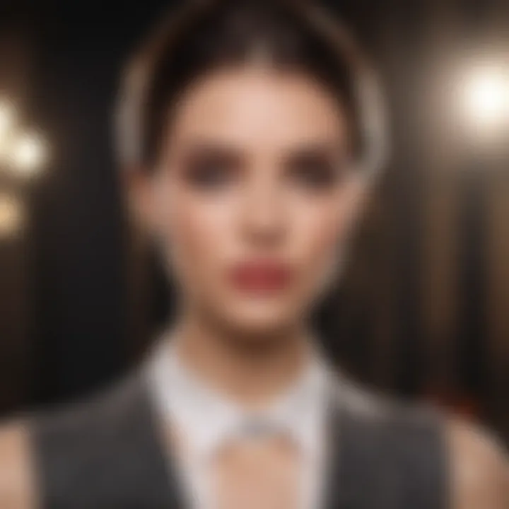 Fashionable accessories enhancing a professional outfit