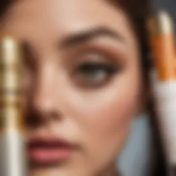 An array of Bye Bye Cosmetics products showcasing diversity in formulation and packaging.
