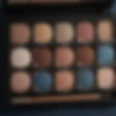 Palette of Charlotte Tilbury eyeshadows designed for blue eyes, showcasing a range of complementary shades.