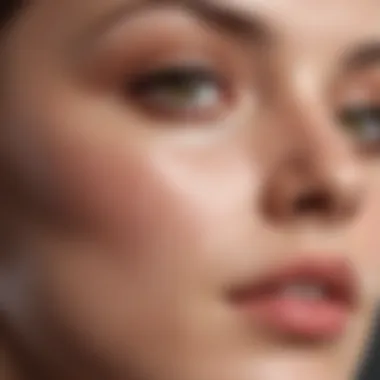 Close-up of a chemical peel solution being applied to skin