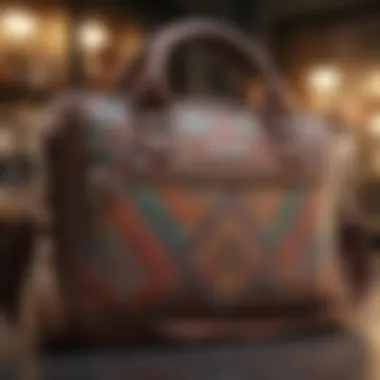 Vibrant Expressions: The Chic Canvas Laptop Bag Chic canvas laptop bag featuring vibrant patterns and spacious compartments