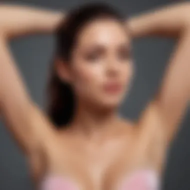 Applying Hard Wax for Armpit Hair Removal Hard wax application for hair removal
