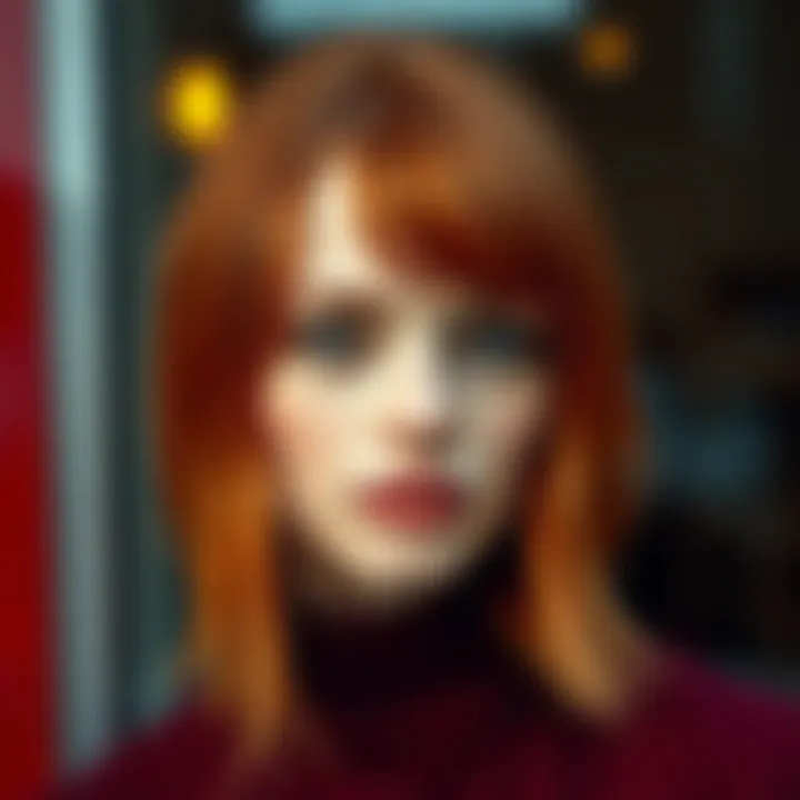Hair Colors Enhancing Red Skin Tones Illustration of hair colors that enhance red skin tones