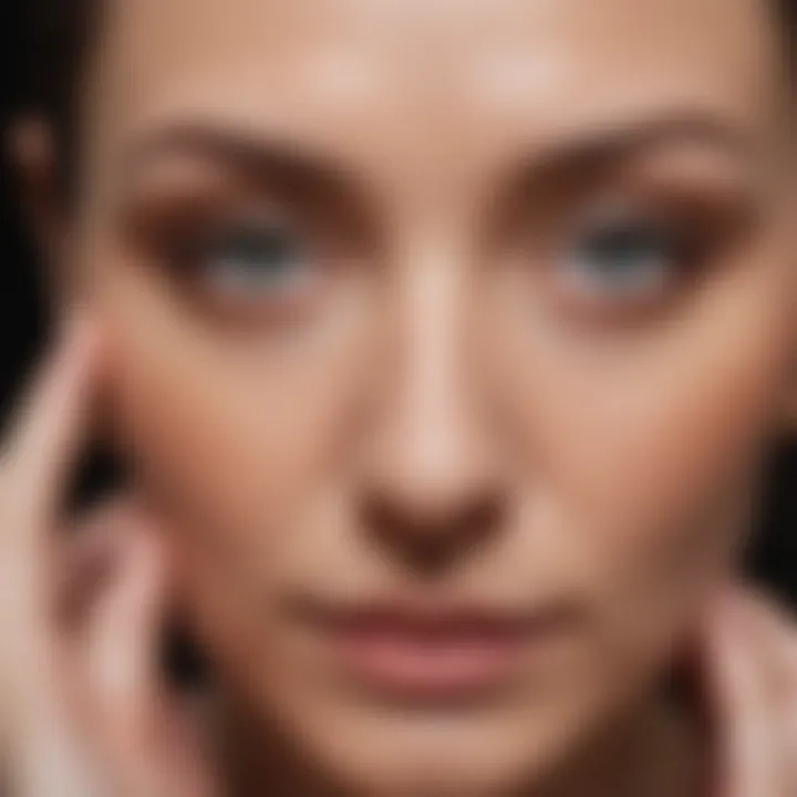 Palette of eyeshadow colors suitable for aging skin