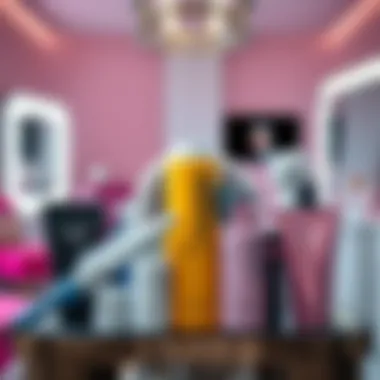 Elegant display of various home perm kits designed for grey hair