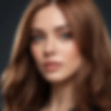 Healthy and Shiny Spring Hair A close-up of healthy, shiny hair with a fresh spring hair color applied.