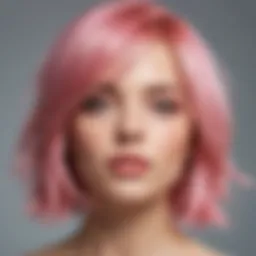 A vibrant display of spring hair colors including pastel pinks and bright blondes.