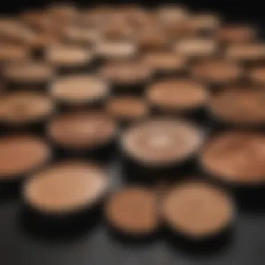 Different bronzer formulations displayed