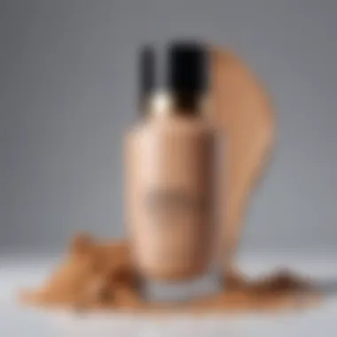 Comparative view of powder foundation and liquid foundation