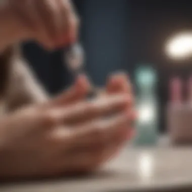 A serene setting for nail care